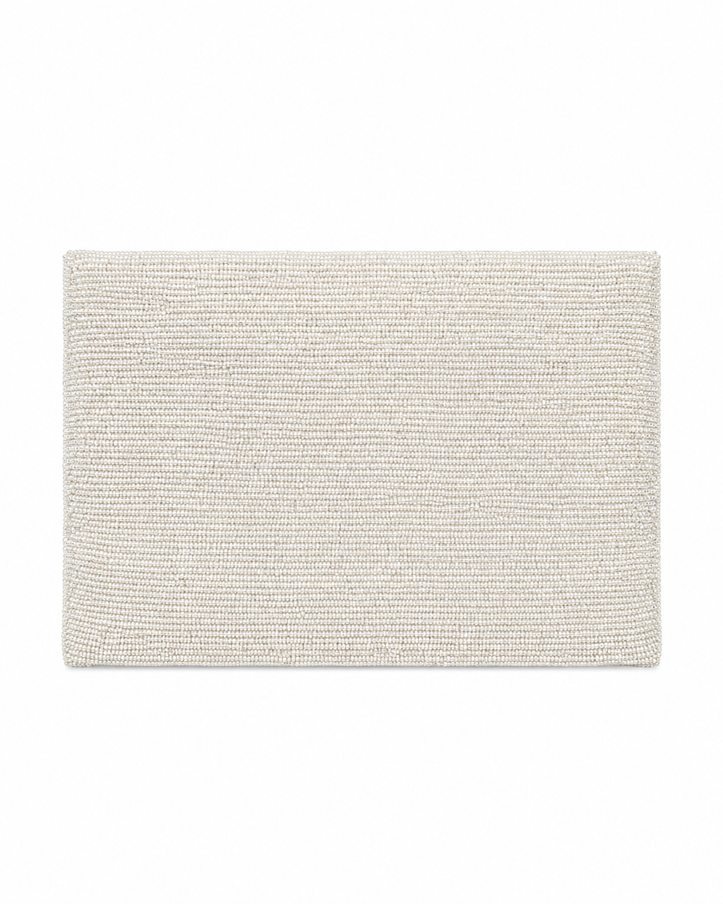 Rectangular beige rug on a white background