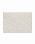 Rectangular beige rug on a white background