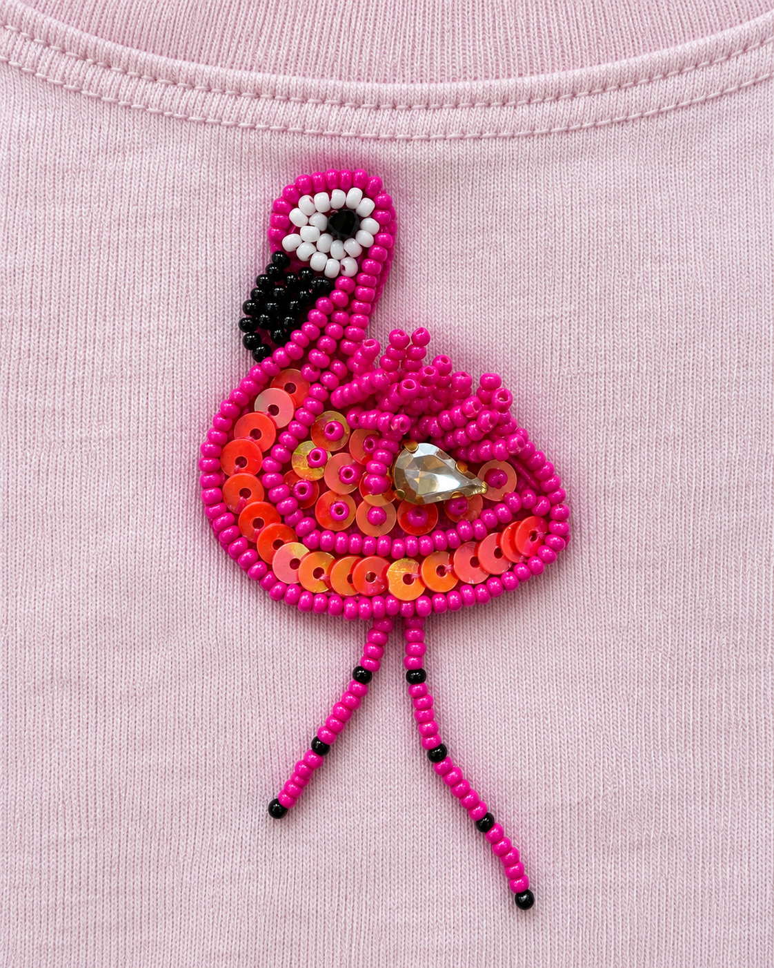 Tres BOH, Le Flamant Rose Sleeved Top  🦩