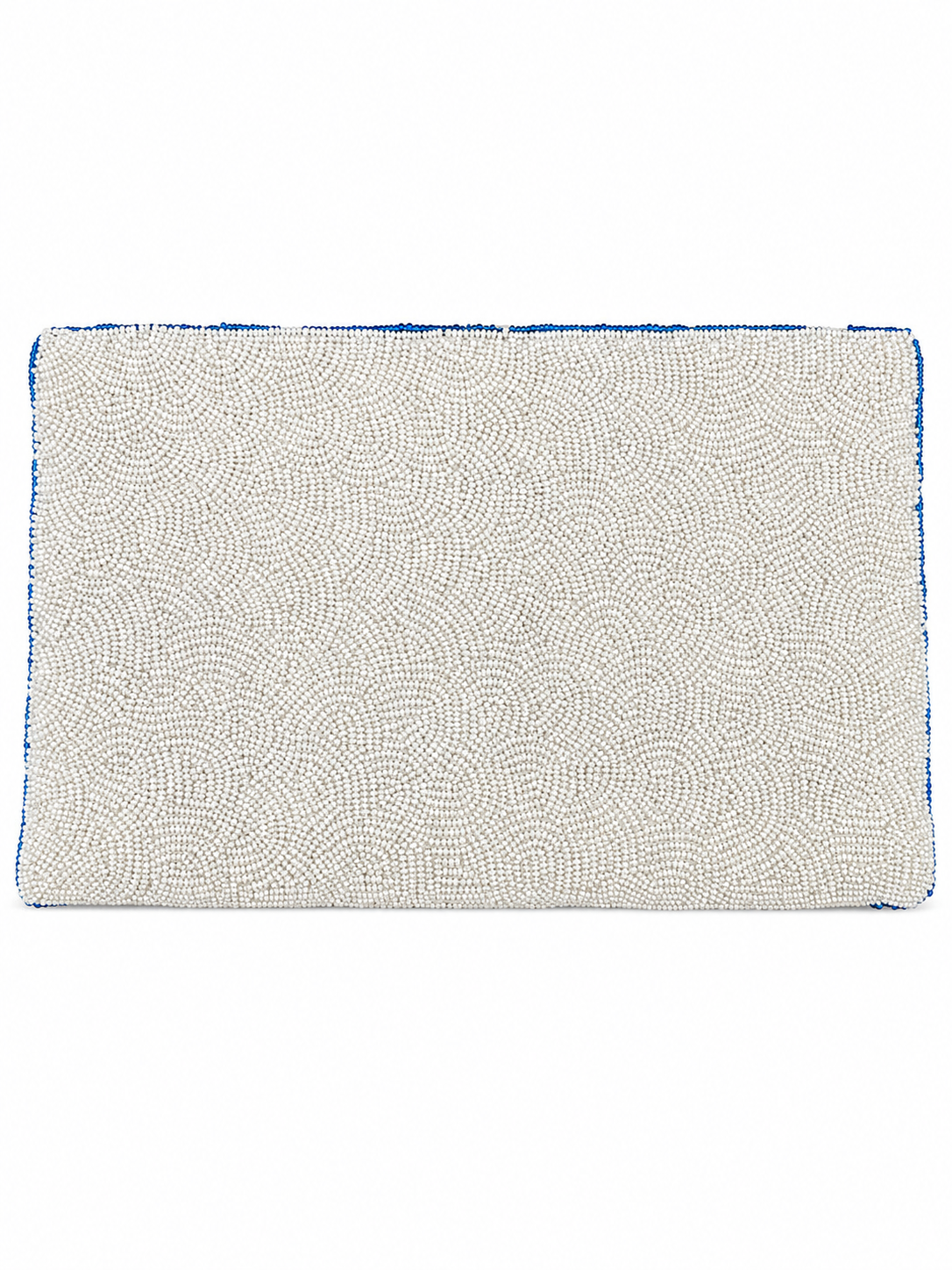 Textured rectangular mat with concentric circle pattern on a white background