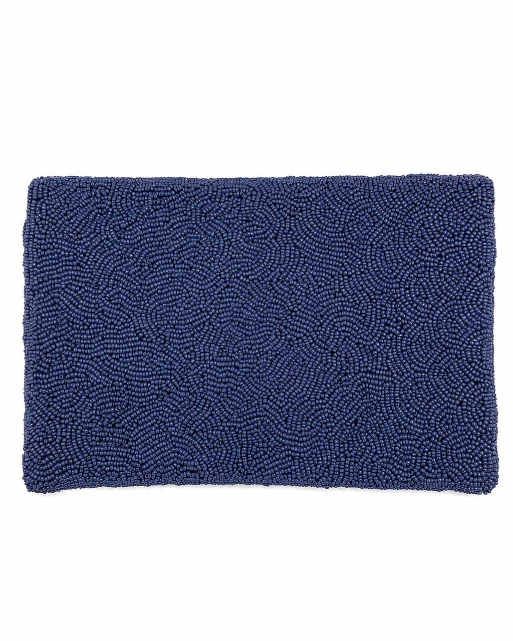 tresboh Navy blue textured rectangular mat on a white background
